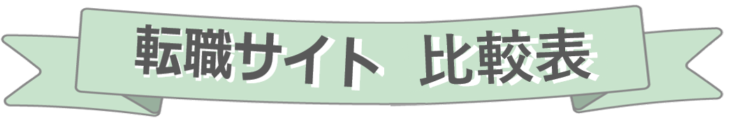厳選６社　転職サイト比較表