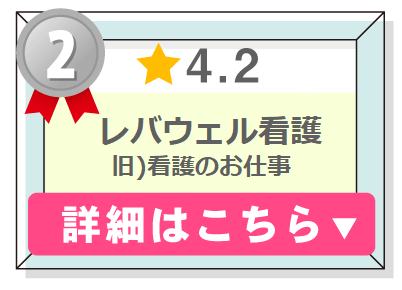 看護師転職サービスランキング２位